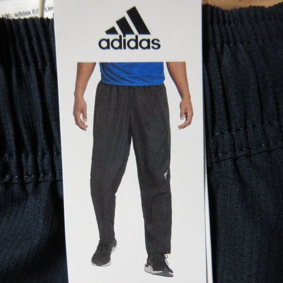 ADIDAS Mens Woven Pants Sz M Ink Dk Navy Blue Athletic Gym Workout Training NWT - Picture 10 of 12